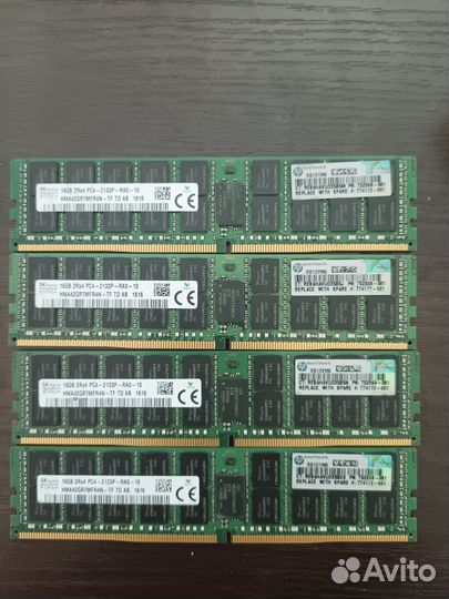 Оперативная серверная память ECC ddr4 16Гб 2133