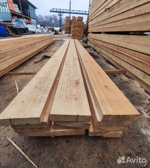 Доска обрезная 25х150х6000/ Оплата при получении