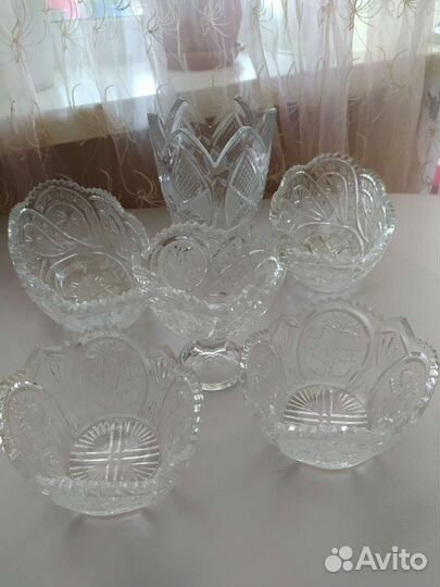 Хрустальные салатники СССР