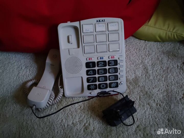 Стационарный проводной телефон akai