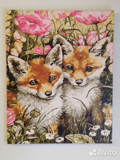 Картины по номерам раскрашенная