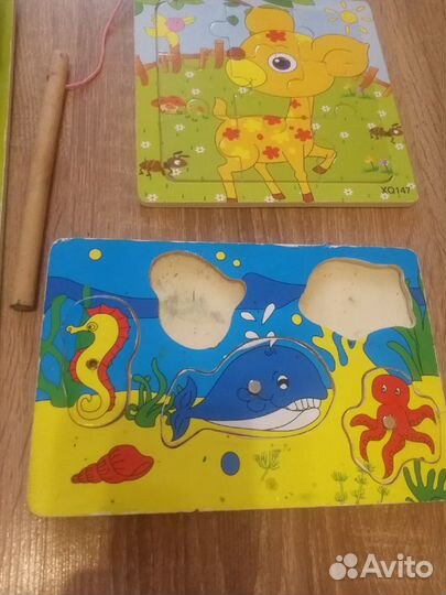 Игрушки деревянные пакетом