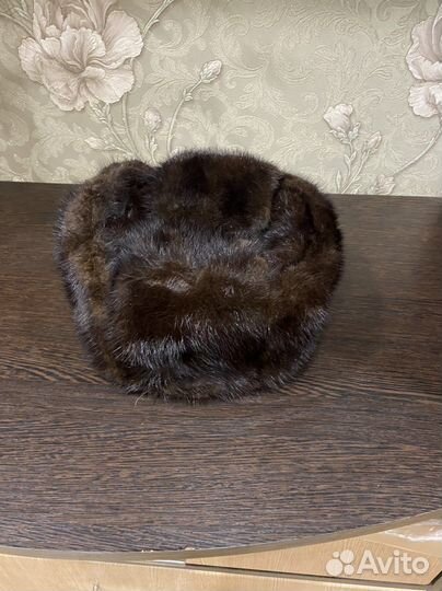 Норковая шапка мужская