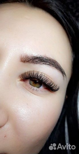 Наращивание, ботокс+ламинирование ресниц