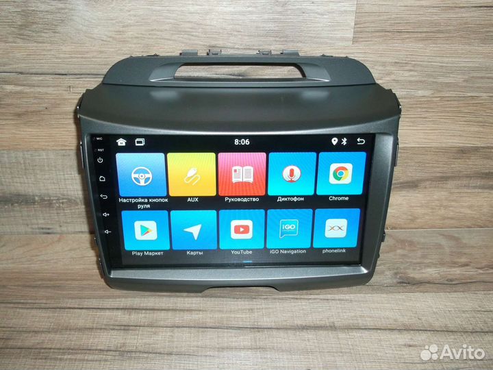 Магнитола Kia Sportage 3 Android GPS Bluetooth