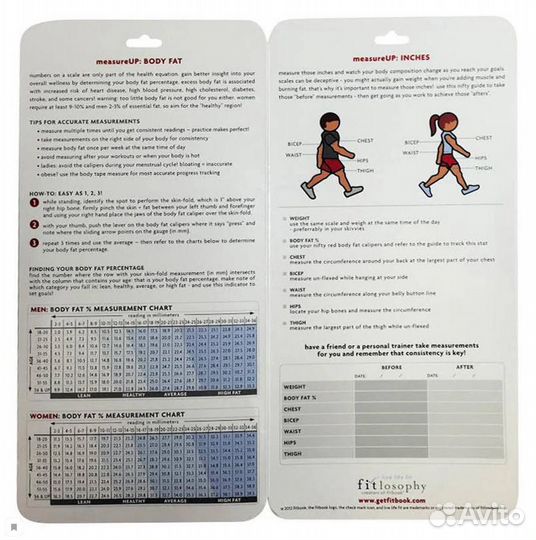 Набор измерения прогресса тренировок Fitlosophy