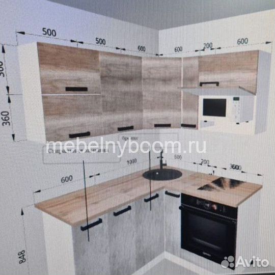 Новый кухонный гарнитур модульный