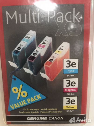 Картриджи для canon pixma цветные 3e