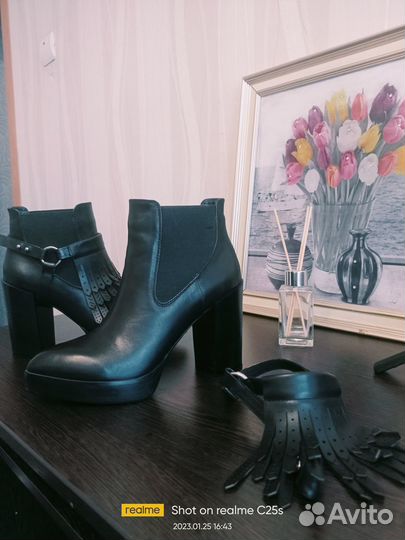 Ботильоны,ботинки Alba,натуральная кожа, 38 р - р