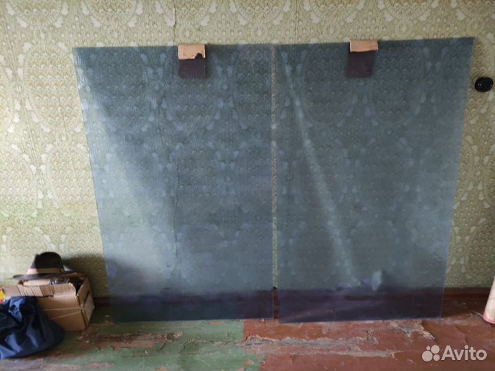 Стекло с рисунком, 2 шт. (Чехословакия)