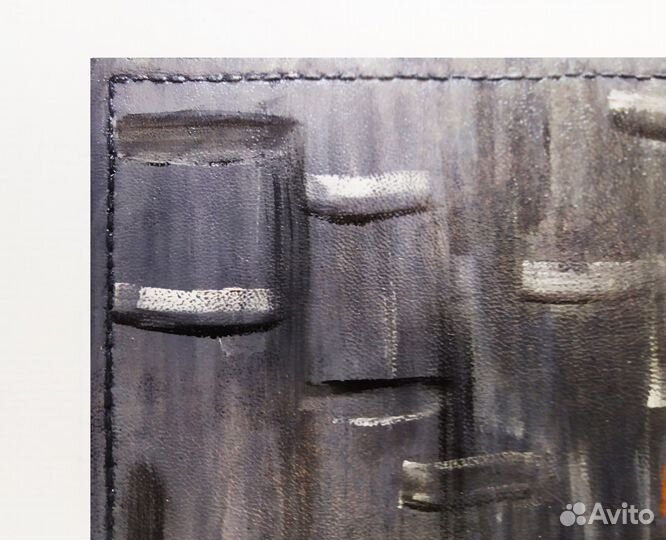 Обложка на паспорт. Роспись, кожа. Ручная работа