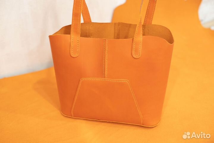 Сумка шоппер. Ручная работа. Натуральная кожа