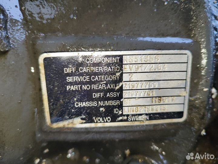 Редуктор заднего моста RSS1356 2,61 Volvo FH