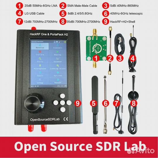 HackRF Portapack H2 SDR