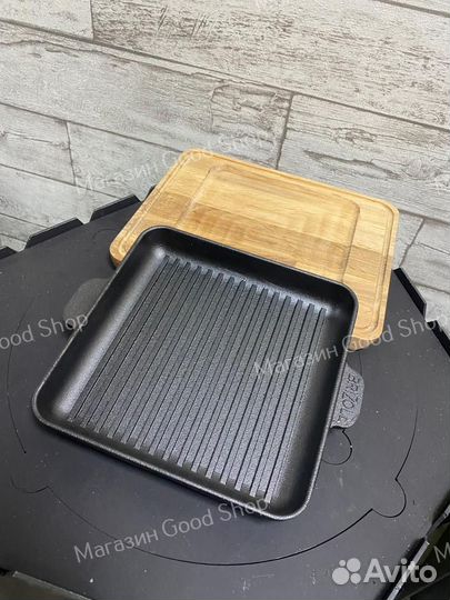 Сковорода-гриль с дощечкой