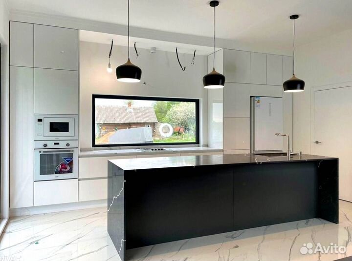 Угловая кухня с мдф фасадами в Москве