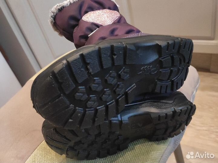 Сапожки детские фиолетовые 27- 28 размер