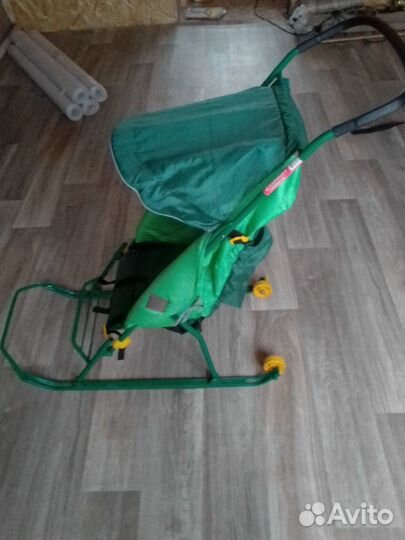 Детские санки коляска
