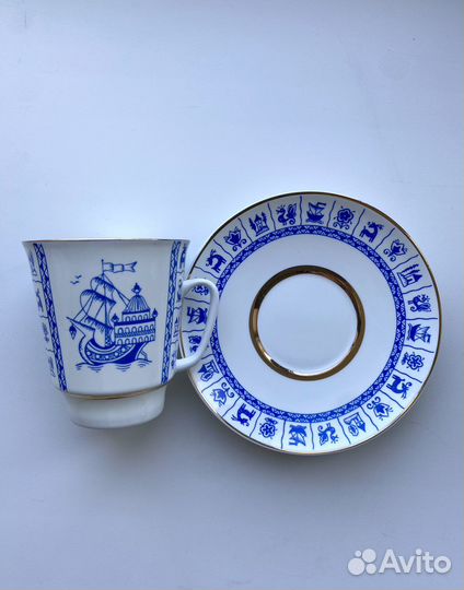 Кофейная пара лфз костяной фарфор