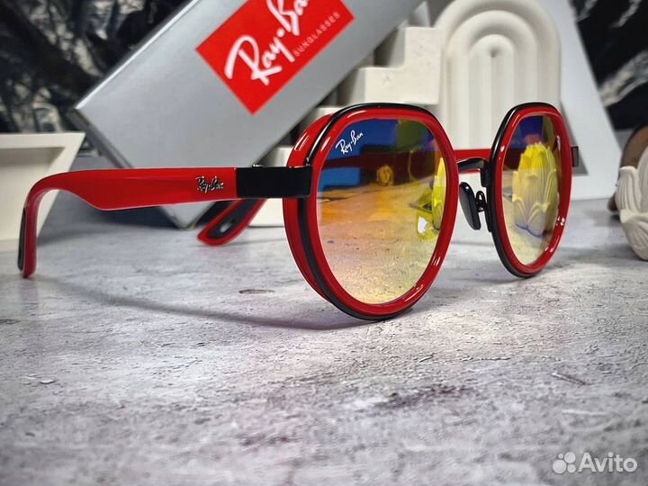 Очки Ray Ban Ferrari красный градиент