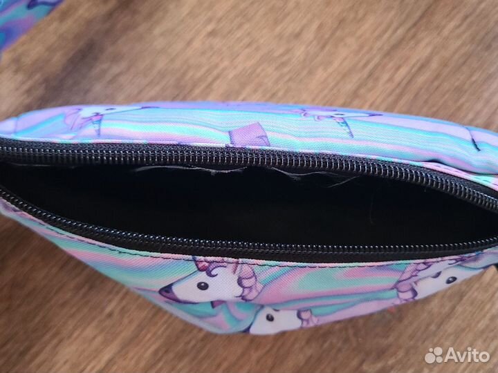 Сумка бананка детская с единорогами новая