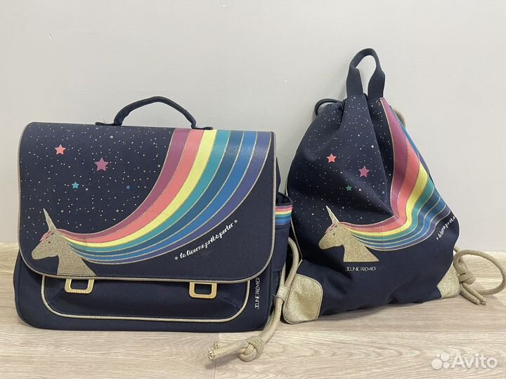 Рюкзак школьный jeune premier единорог и радуга