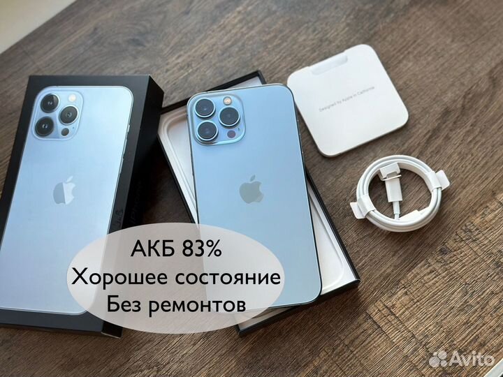 АКБ 83 iPhone 13 Pro Max 256GB Sierra Blue Sim+Esi
