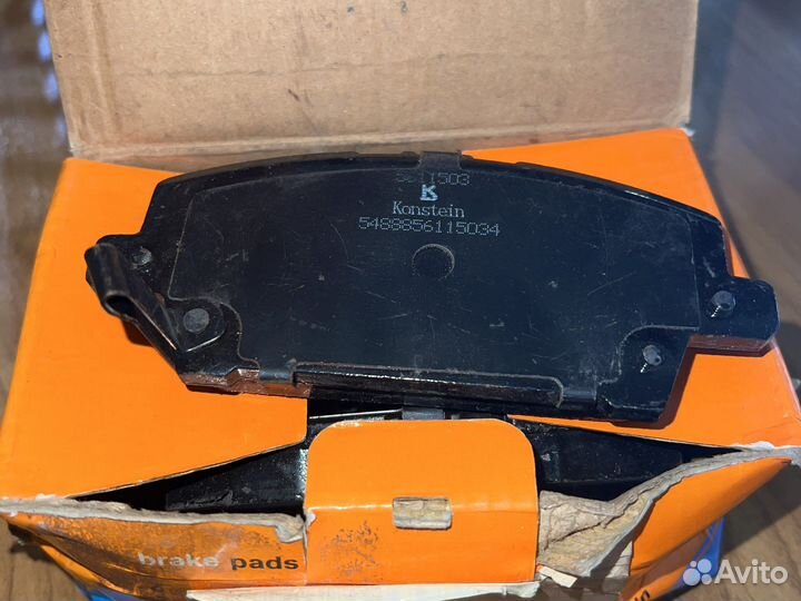 Колодки тормозные дисковые передн honda: civic VII