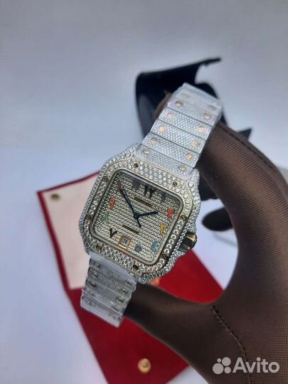 Часы Cartier Santos diamond