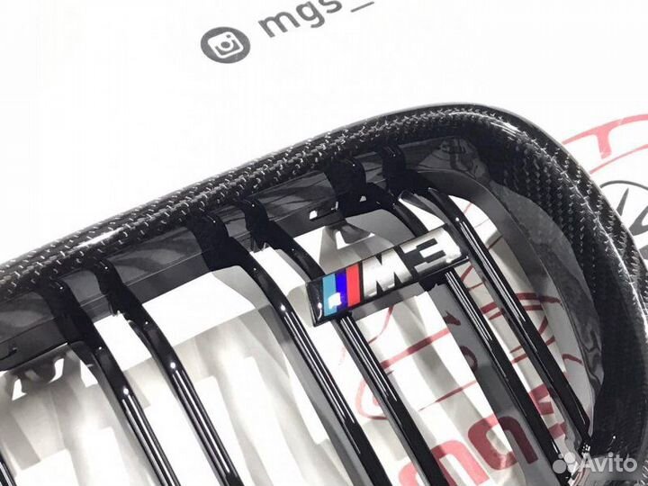 Решетка в BMW 3 f30 в стиле М3 карбон + М3