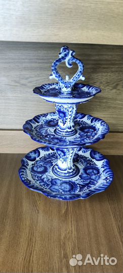 Гжель Фарфоровая посуда