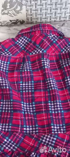 Фланелевая рубашка в клетку