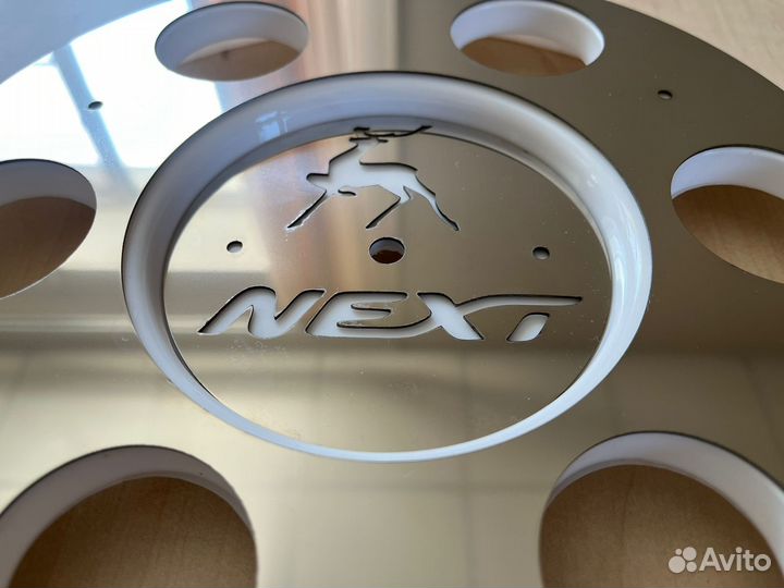 Колпаки белые газель нержавейка хром