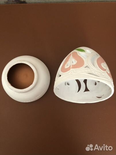 Подсвечник глиняный для раскрашивания