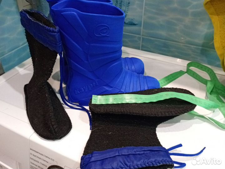 Резиновые сапоги эва р 30 с чехлом