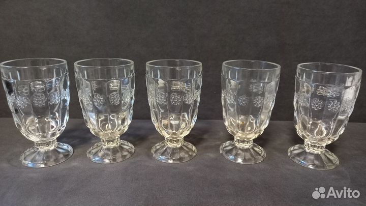 Бокалы старое советское стекло