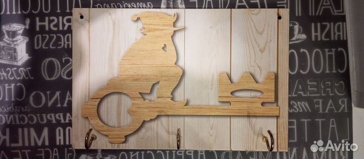 Ключница Буратино на 3 крючка