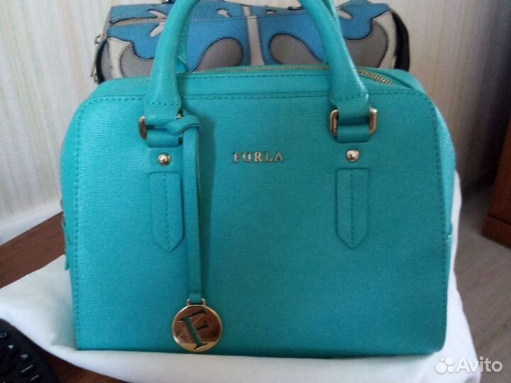 Сумка Furla оригинал натуральная кожа род.пыльник