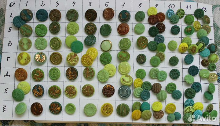 Пуговицы стекло СССР винтаж цветные