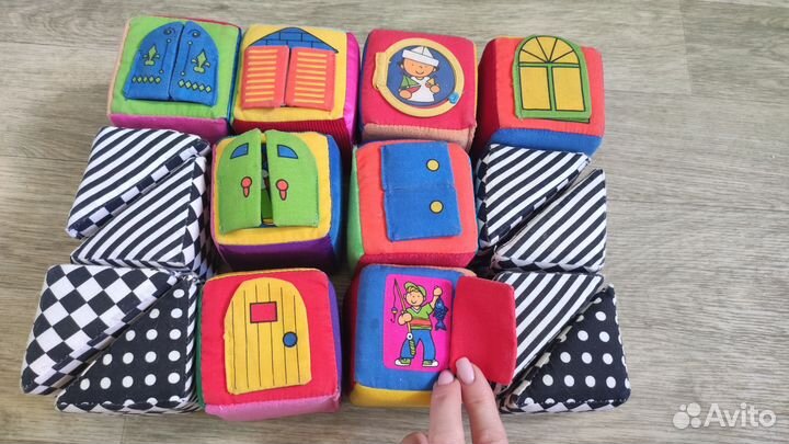 Развивающие кубики мягкие детские