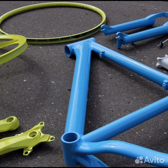 Покраска велосипеда и велозапчастей