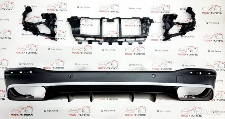 Диффузор 63 AMG Chrome на Mercedes GLS-Class X167