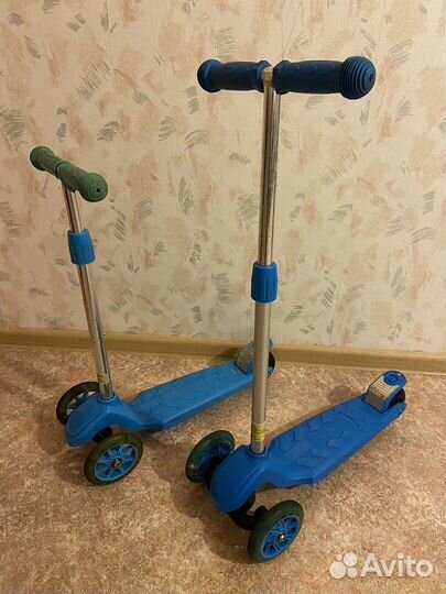 Самокат детский со светящимися колесами