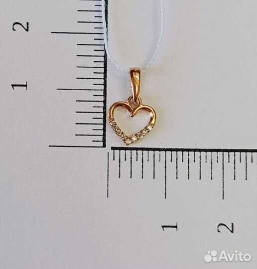 Золотая подвескас с фианитами (2400)