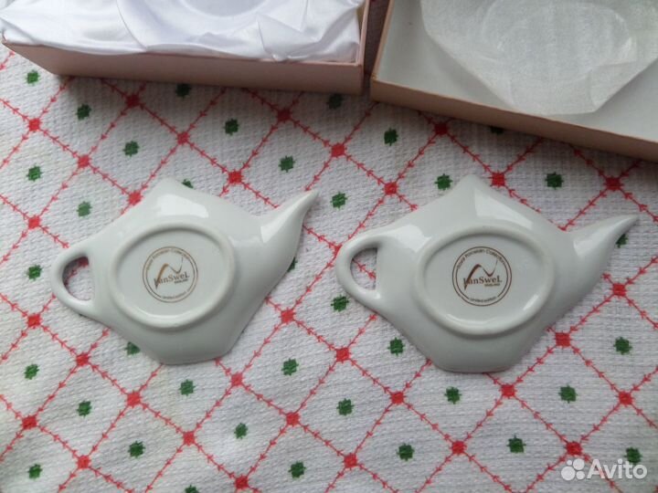 Подставки для чайных пакетиков. Фарфор