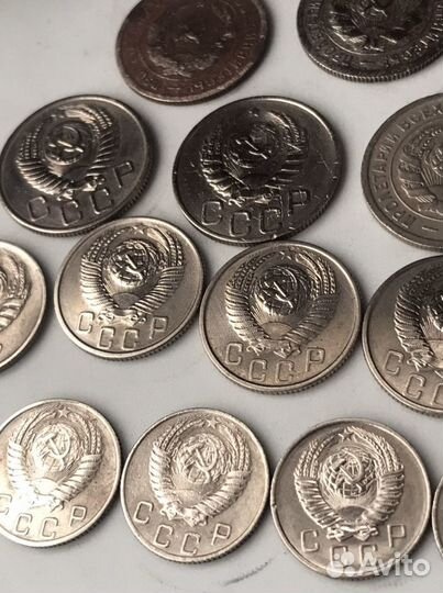 Монеты СССР 10,15,20 коп