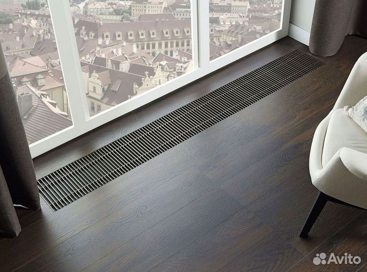 Внутрипольный конвектор отопления