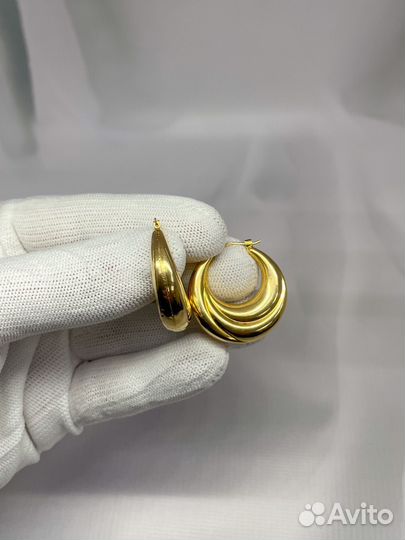 Золотые серьги 585 пробы