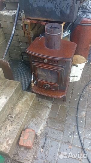 Чугунная печь камин бу