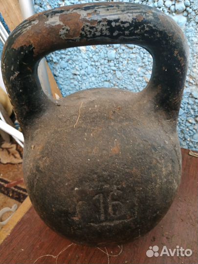 Гиря 16 кг СССР